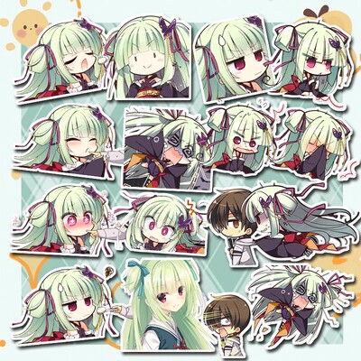 40款丛雨表情包贴纸游戏卡通