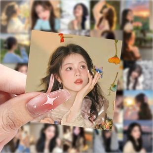 饰手账贴画 氛围感女生头像贴纸ins风甜美高颜值周边贴纸真人diy装
