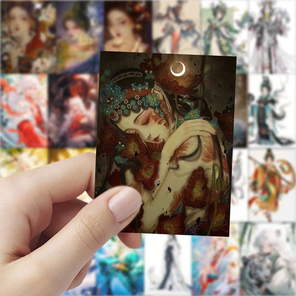 爆款山海经贴纸中国风神兽拟人帅哥高颜值手机壳饭卡电脑diy贴画,文具电教/文化用品/商务用品,贴纸/立体贴纸,淘宝优惠券,粉丝福利购,淘宝优惠卷