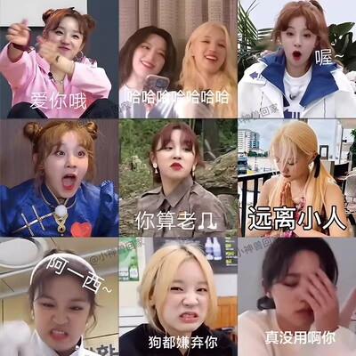 62张宋雨琦表情包贴纸GIDLE周边