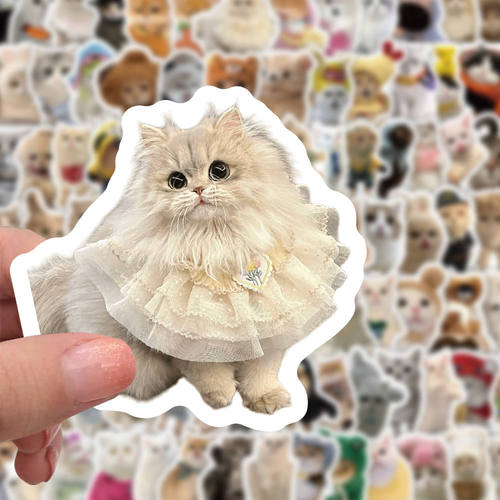 可爱小猫咪贴纸高颜值萌宠装饰
