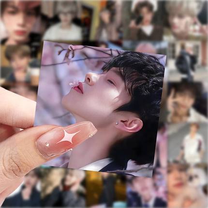 孙恩盛头像贴纸高颜值网红香菜贴图diy手机壳电脑笔记本桌子装饰