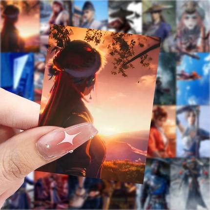 63张不良人美图贴纸高颜值动漫周边装饰手机壳笔记本电脑防水贴画