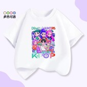 猎魔周边T恤女夏kpop猎魔女团夏装 上衣 洋气小中大女童打底衫