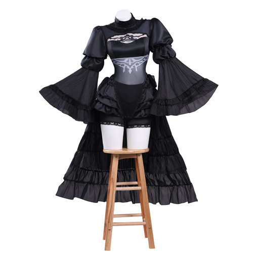 2B姐花嫁黑婚纱cos服5