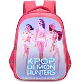 Hunters大容量书包 Demon POP猎魔女团背包粉色儿童书包 Pop