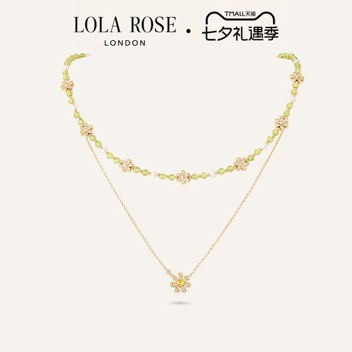 LolaRose罗拉玫瑰 TheDaisyCollection雏菊项链女七夕礼物