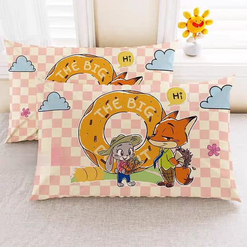 朱迪尼克双面印花枕套疯狂动物城zootopia单双人枕头枕芯拉链式