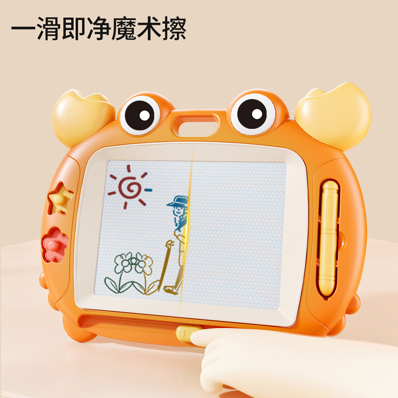 儿童彩色磁性画板可擦写字板涂色涂鸦板家用绘画板重复使用画画板