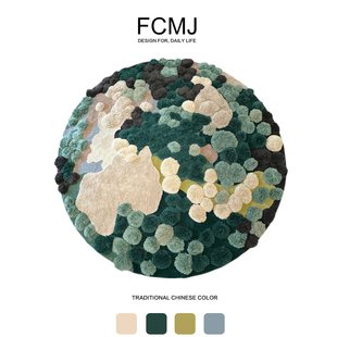 方寸美居法式地毯大别墅高奢艺术手工客厅地毯卧室素色加厚