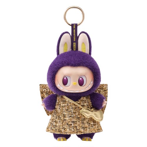 泡泡玛特LABUBU米兰搪胶毛绒公仔