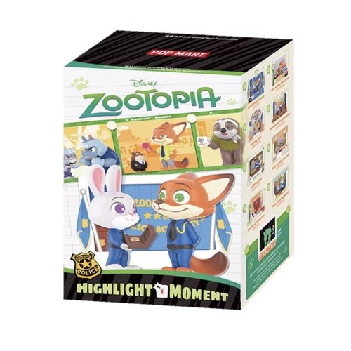 泡泡玛特疯狂动物城高光时刻手办