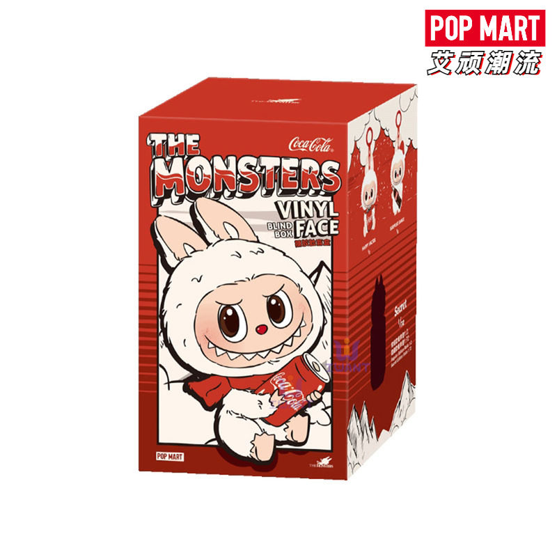 POP MART The Monsters LABUBU Coca-Cola Series Pelúcia de Vinil Blind Box (Caixa Surpresa) – 1 Caixa Surpresa Aleatória