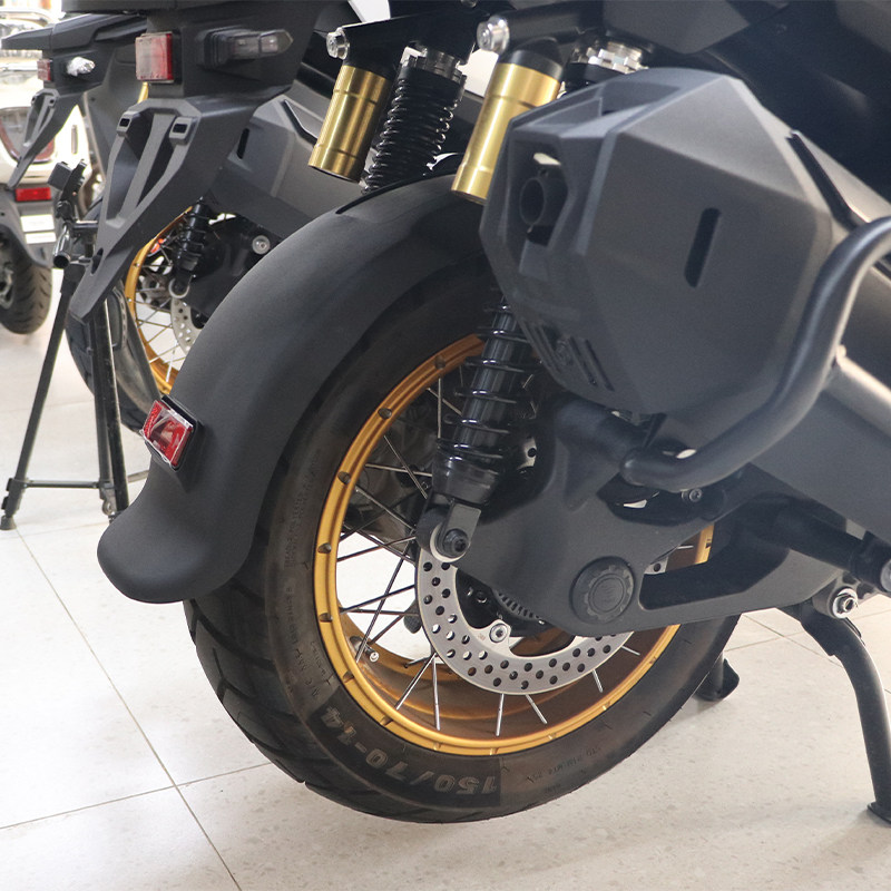 适用无极SR450X加长后挡泥板LX400T加宽挡泥皮改装原厂加长后挡泥