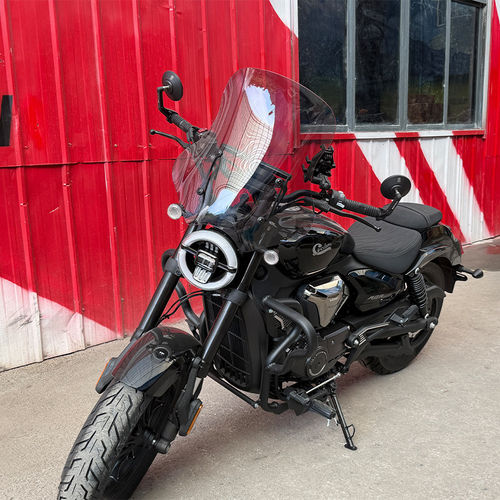 适用宗申赛科龙AQS250前挡风玻璃加高风挡导航扩展杆SR250-7改装