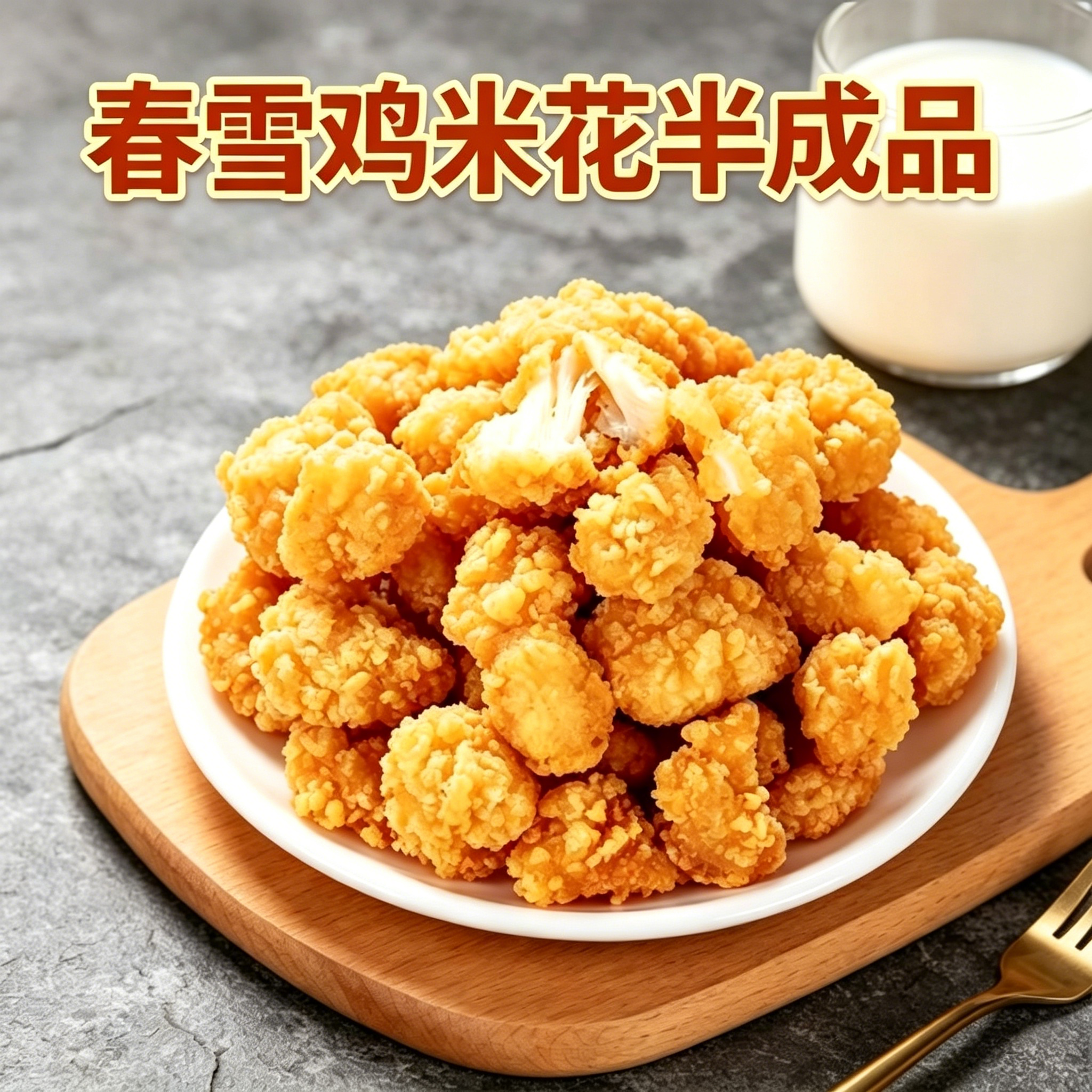 鸡米花黑椒鸡块香煎鸡排爆汁无骨鸡柳空气炸锅零食半成品家庭装