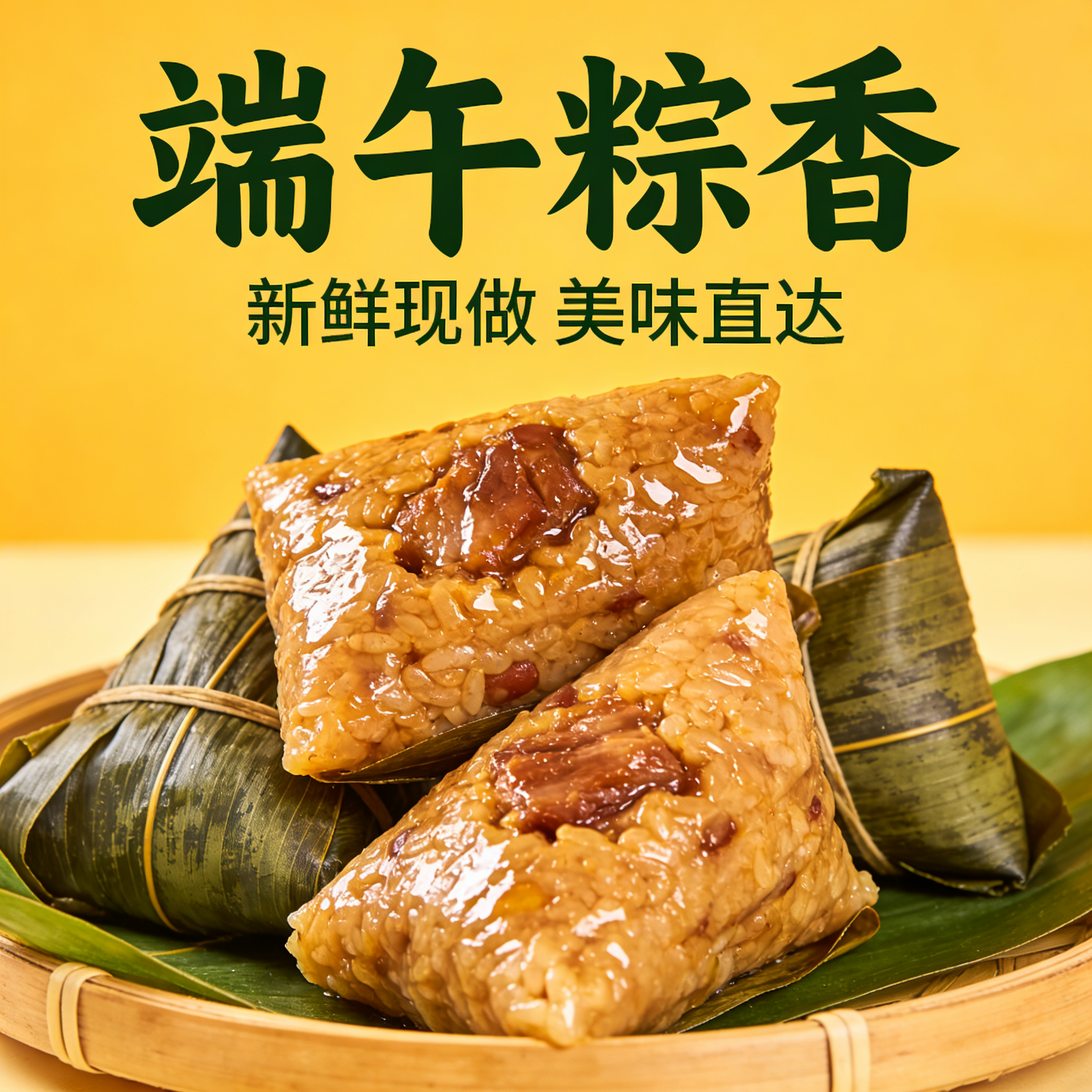 嘉兴蜜枣红枣糯米甜粽豆沙蛋黄肉粽鲜肉粽子端午节礼盒装旗舰店