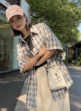 极简风手机包女日韩轻薄抽绳帆布小包百搭迷你单肩斜挎零钱包bags