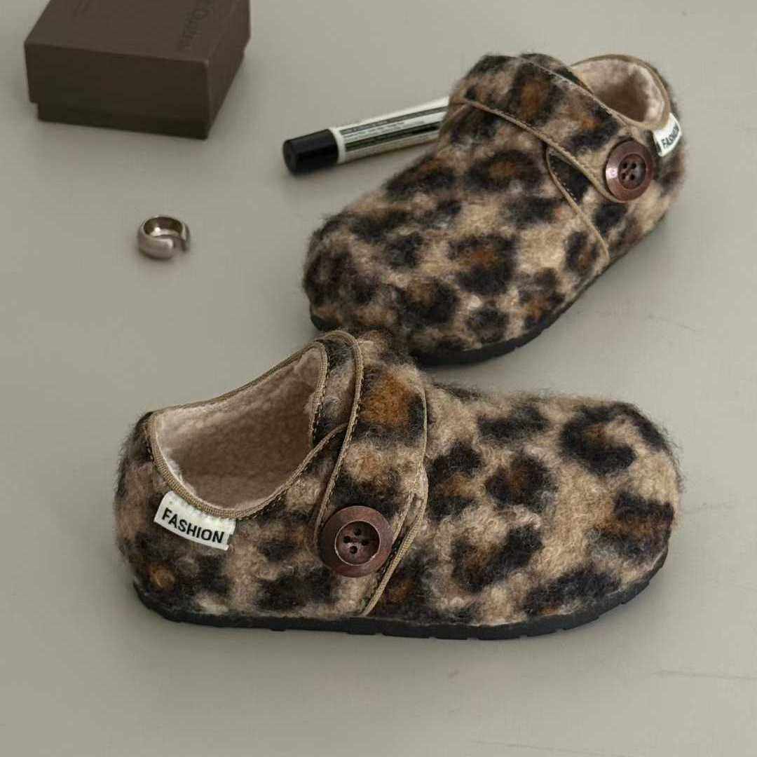 女童棉鞋儿童勃肯鞋豹纹羊羔毛公主鞋2025冬季新款儿童加绒毛毛鞋,童鞋/婴儿鞋/亲子鞋,棉鞋,淘宝优惠券,粉丝福利购,淘宝优惠卷