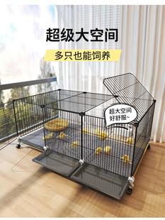 鸡笼大号加密铁网小鸡专用笼子鸭子芦丁鸡柯尔鸭养殖笼家用带托盘