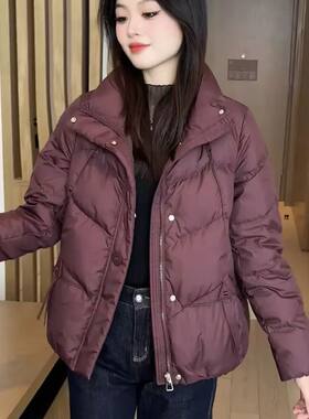2025新款冬季短款小香风羽绒棉服平湖高级感秋冬季小个子外套棉袄