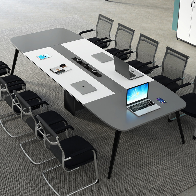 会议桌长桌简约现代会议室培训洽谈桌子长条桌大小型办公桌椅组合