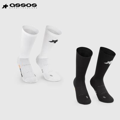 Assos 阿索斯RS夏季训练竞赛高透气快干男女通用运动骑行袜长筒袜