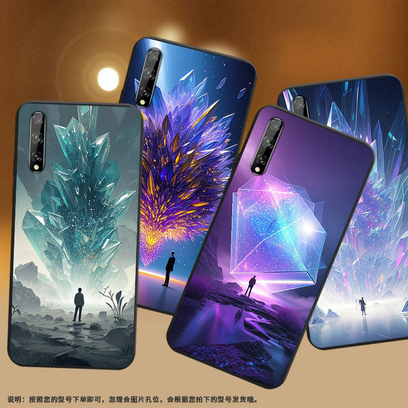 适用华为Y7s手机壳商务全包边多维空间Psmart2018磨砂壳华为PsmartPlus2018防摔HUAWEIY8P2020时尚保护套