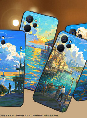 适用realme10手机壳10t轻薄rmx3630男女款蓝色天空真我11/12+软壳rmx3785高级realme12防摔rmx3867保护套