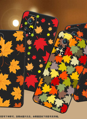 适用小米CC9手机壳CC9E全包边M1803E1A超薄Xiaomi8se黑色枫叶小米10TPro/9Pro硅胶M2007J3SY时尚保护套