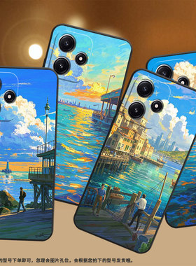 适用小米pocom3手机壳m7pro耐磨21091116ag轻薄xiaomipocom5s蓝色天空m6pro防摔23076pc4bi个性m7保护套