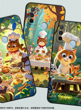 适用OPPOA11s手机壳CPH1923黑色A15磨砂壳CPH1803动物聚餐A5耐磨2020男女A5s软壳0pp0A7皮套A8高级保护套