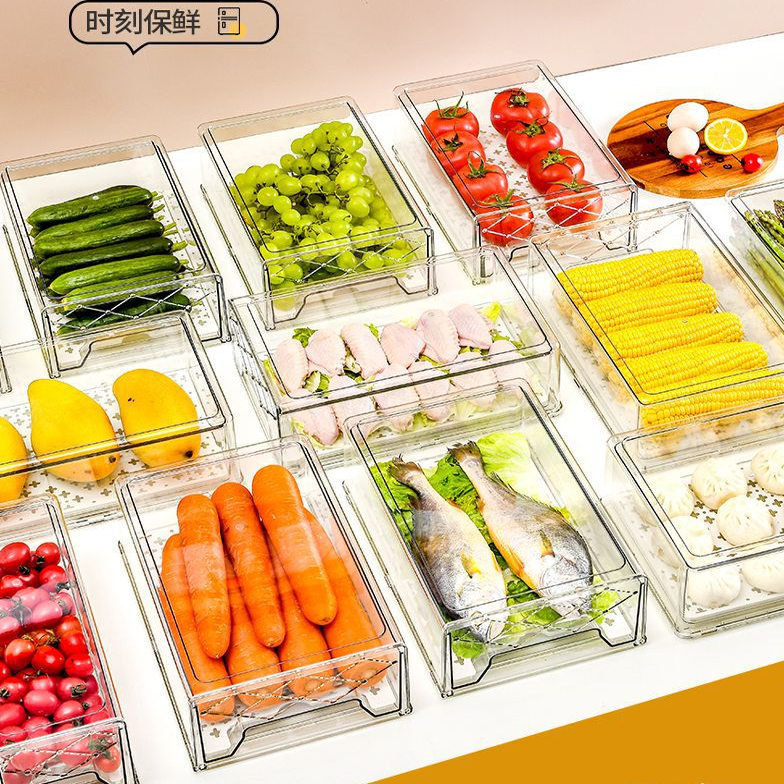 冰箱收纳盒整理盒收纳盒厨房置物食品食物整理鸡蛋盒水果储物盒