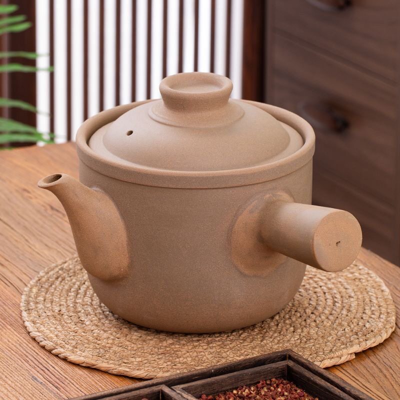 熬中药的砂锅熬药煎药壶家用传统老式炖煮汤药砂锅无釉原陶药罐