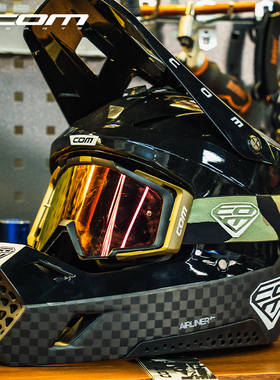 com 山地车自行车全盔骑行头盔M5越野林道机车男女DH速降轻蜂AM