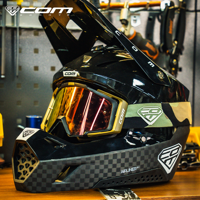 com山地车自行车全盔骑行头盔