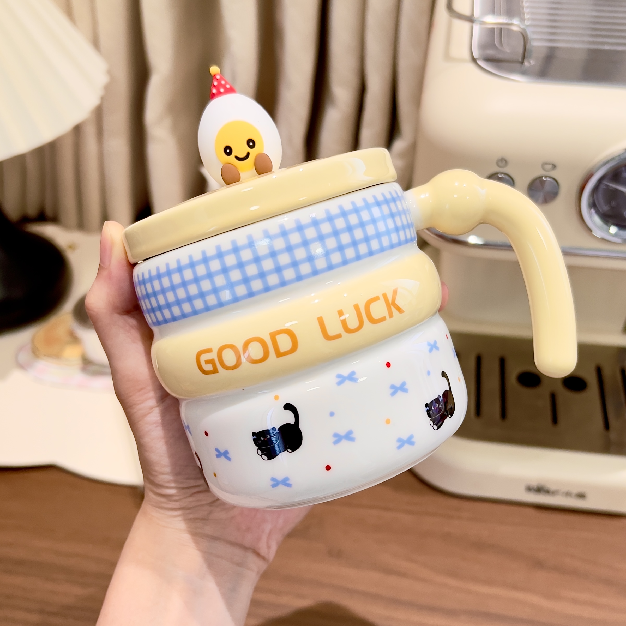 可爱卡通陶瓷马克杯女生高颜值