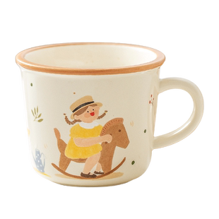 一家三四口陶瓷马克杯女家用家庭情侣水杯子咖啡早餐杯伴手礼儿童