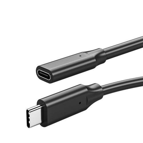 Typec延长线USB3.2 Gen2 x2弯头公母线3.1公对母3.0拓展坞加长线手机笔记本电脑充电显示器连接线3/5米XFR
