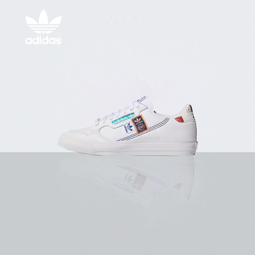 adidas originals Continental Vulc 白蓝绿 男女同款