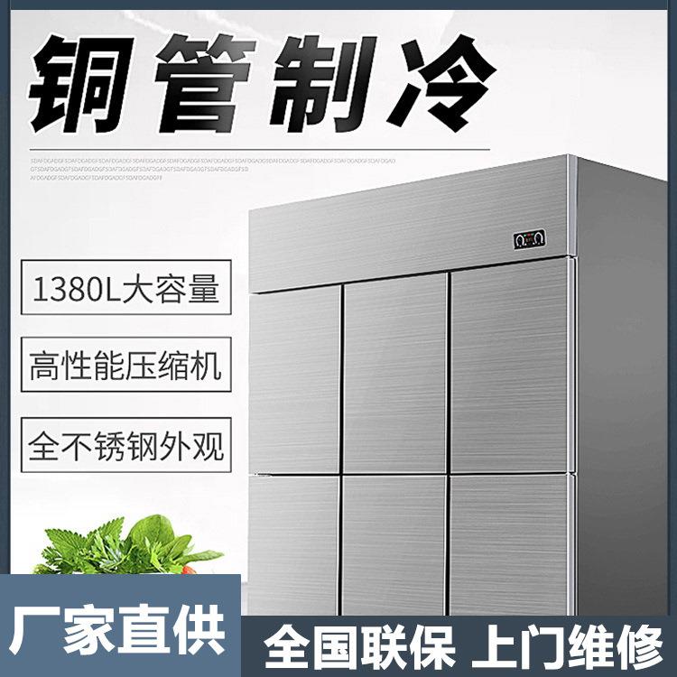 厂家供应立式四六门冰箱冰柜海鲜鱼肉商用家用冷冻保鲜大容量冰柜