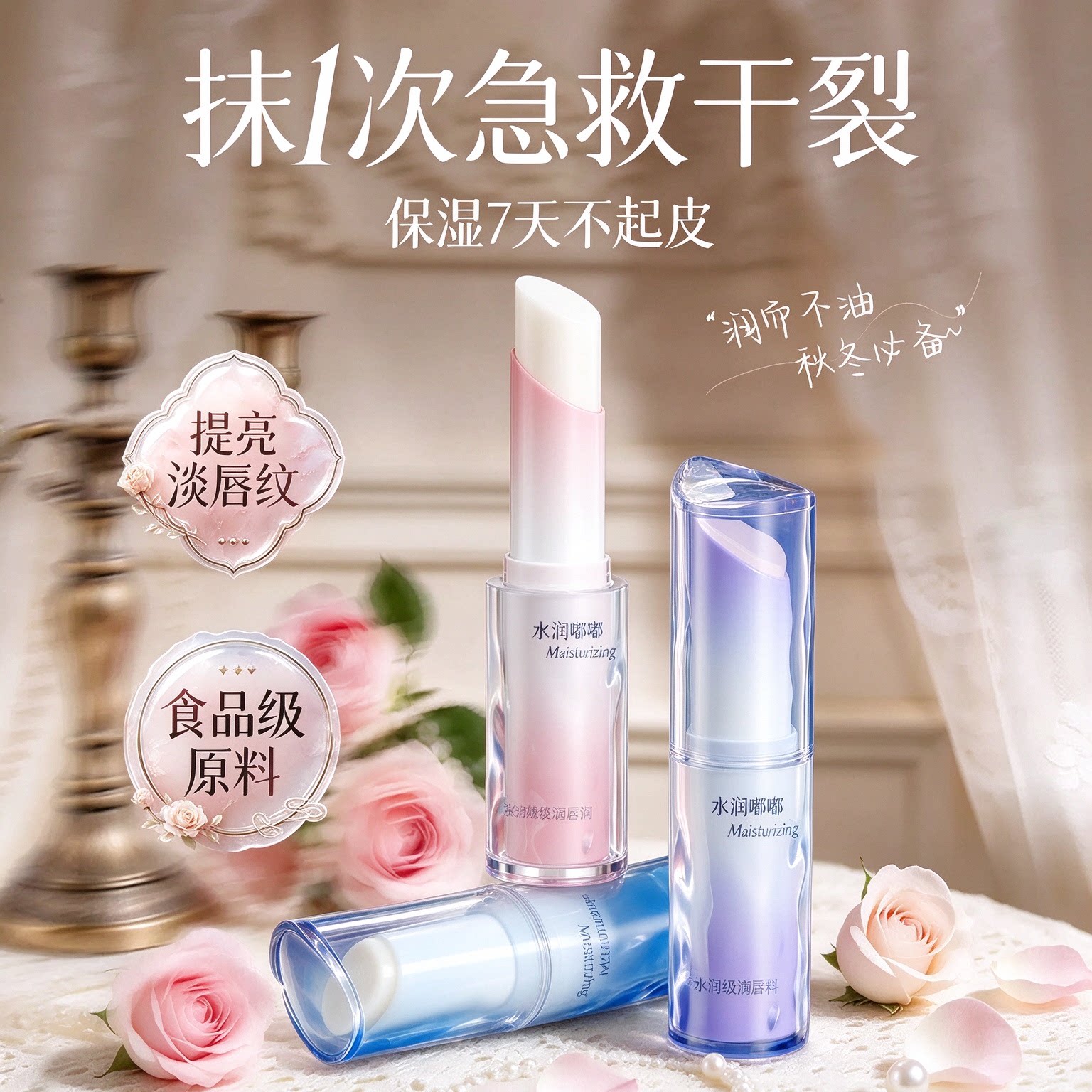 润唇膏女保湿滋润秋冬补水防干裂去死皮男淡化唇纹旗舰店官方正品