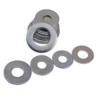 White zinc-coated carbon steel enlarged gasket non-standard flat gasket metal gasket iron M6, M8, M10, M12x0.5 1.5 2mm thumbnail 4