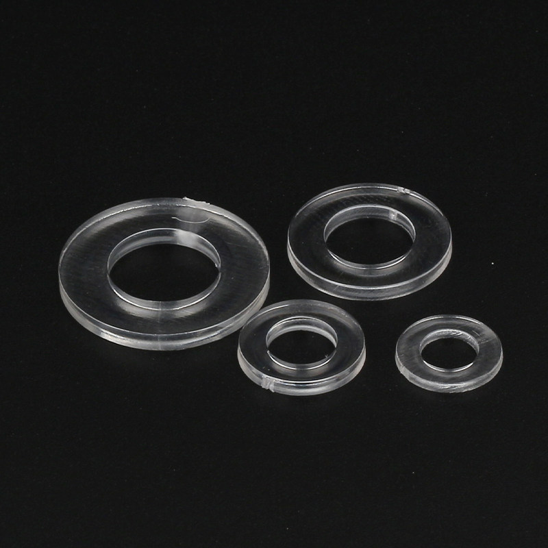 pc塑料透明平垫圈亚克力平介绝缘平垫片塑胶平介m3m4m5m6m8m10m12