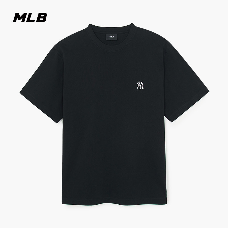 MLB官方男女情侣潮流纯色短袖休闲宽松百搭T恤夏季款TSB61图片