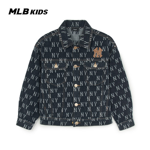 MLB儿童官方男女童老花牛仔外套