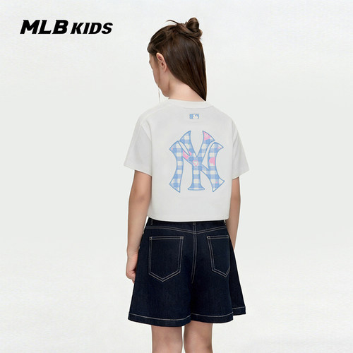 MLB儿童官方女童爱心圆领T恤