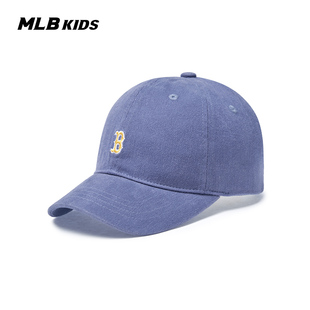 新款 MLB儿童官方男女童精致视觉可调节精致迷你队标棒球帽25夏季