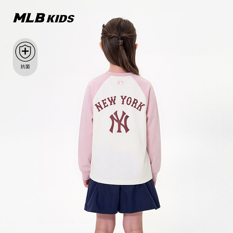 MLB儿童官方男女童插肩袖长袖T恤图片
