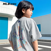 款 MLB儿童官方男女童时尚 潮流简约设计舒适T恤上衣春季